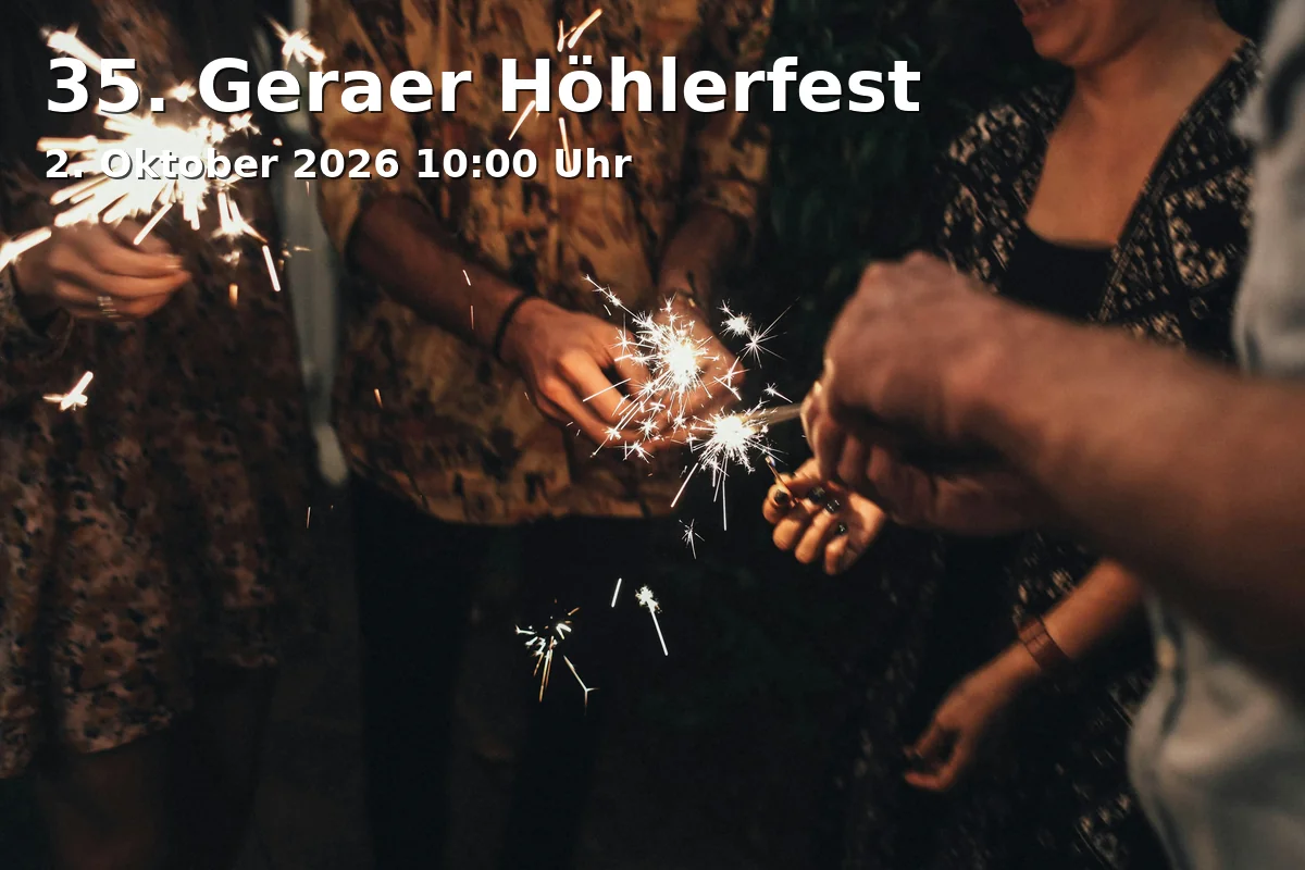 Event: 35. Geraer Höhlerfest in Stadtgebiet, Gera on 2. Oktober 2026