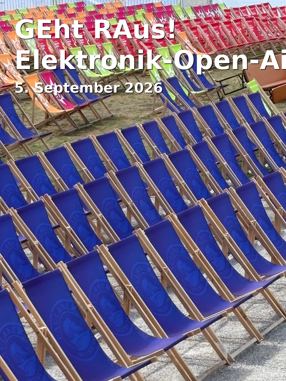 Event: GEht RAus! Elektronik-Open-Air-Event in Sparkassen-Bühne im Hofwiesenpark, Hofwiesenpark, Gera on 5. September 2026
