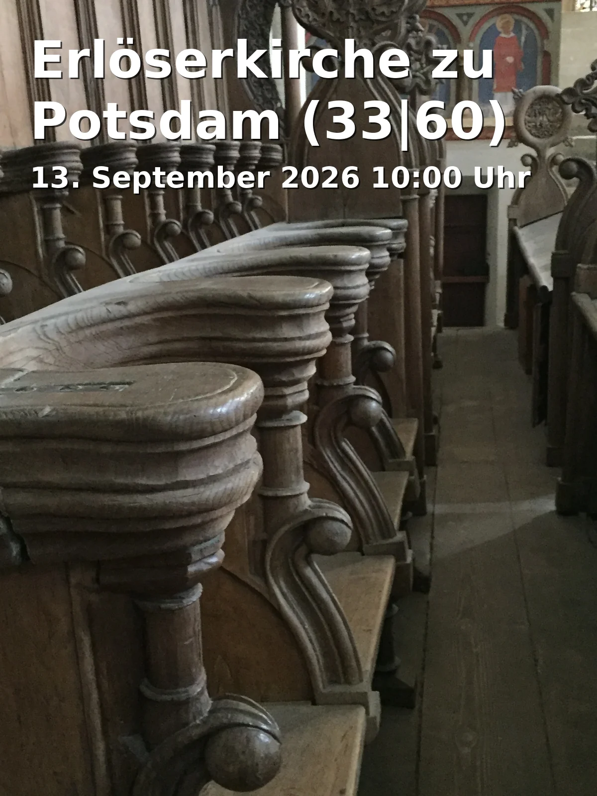 Event: Erlöserkirche zu Potsdam (33|60) in Nansenstraße 6, 14471 Potsdam on 13. September 2026