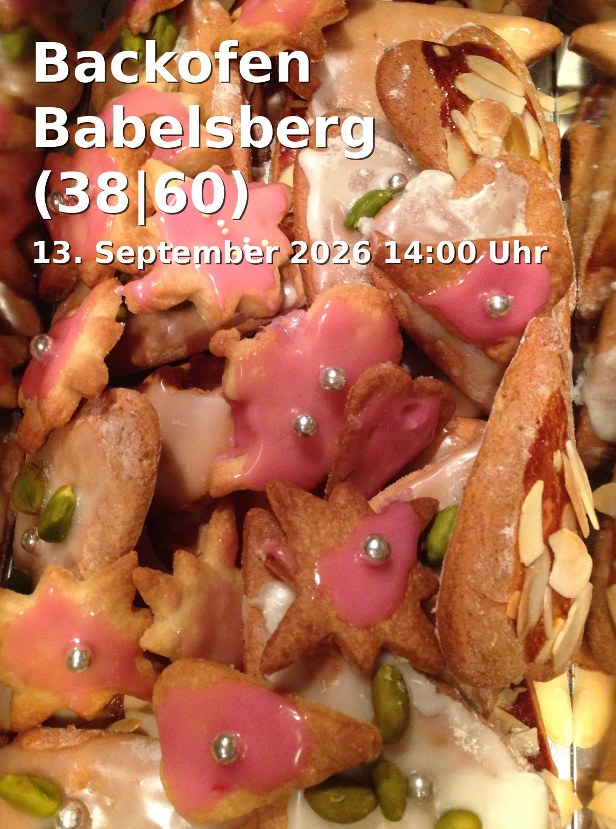 Event: Backofen Babelsberg (38|60) in Neuendorfer Anger 3, 14482 Potsdam on 13. September 2026