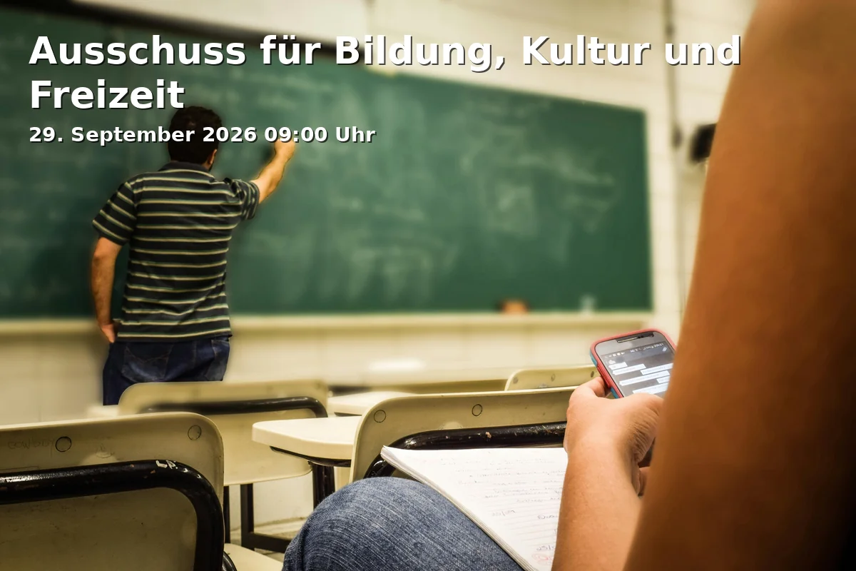 Ausschuss für Bildung, Kultur und Freizeit