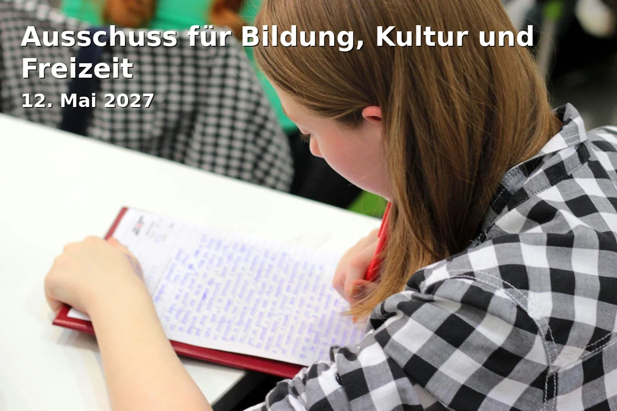 Event: Ausschuss für Bildung, Kultur und Freizeit in Landratsamt Neu-Ulm, Sitzungssaal 400 on 12. Mai 2027