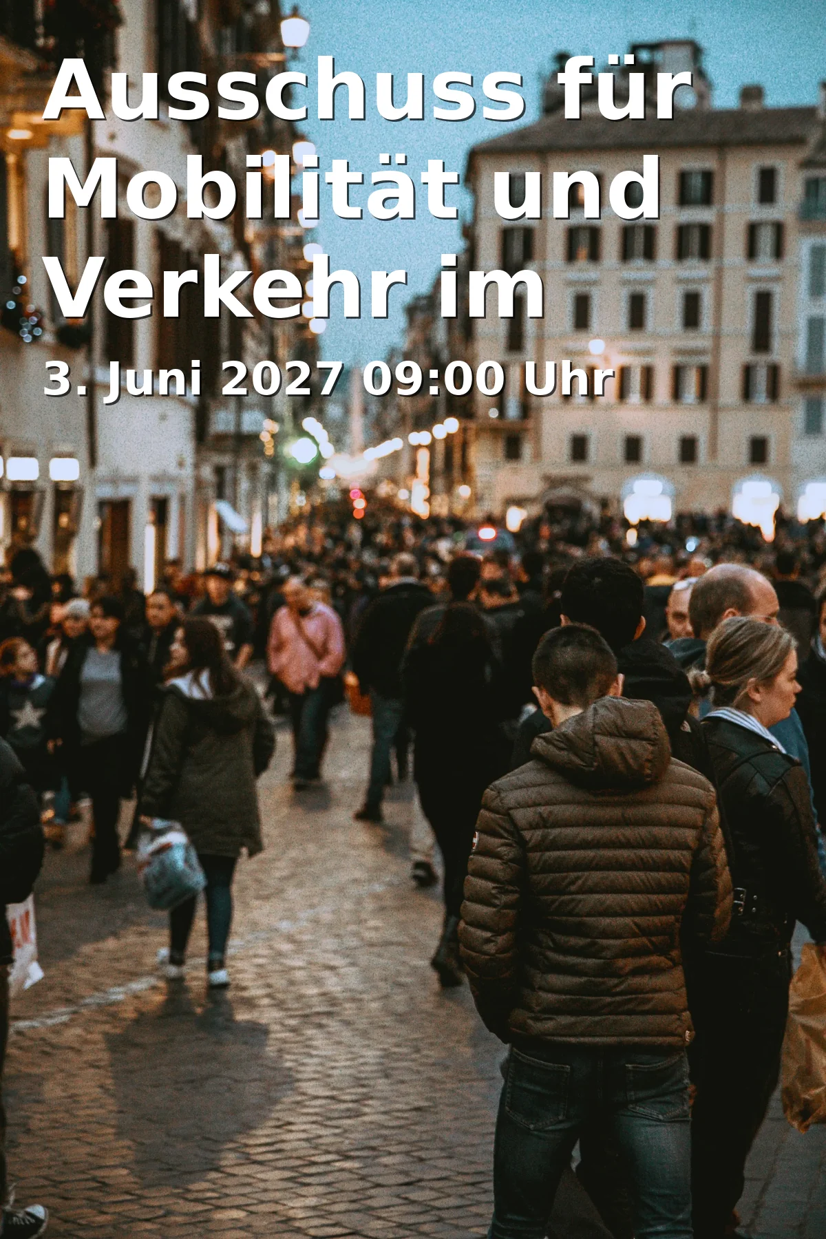Event: Ausschuss für Mobilität und Verkehr im Landratsamt Neu-Ulm in Landratsamt Neu-Ulm, Sitzungssaal 400, Kantstraße 8, 89231 Neu-Ulm on 3. Juni 2027