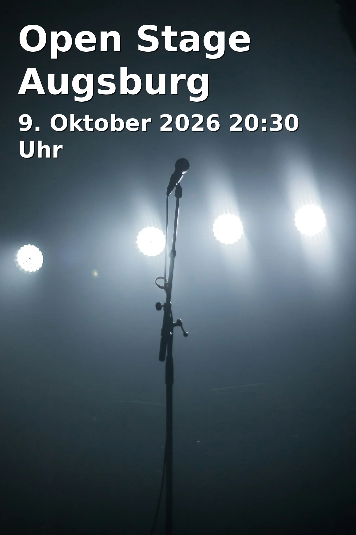 Event: Open Stage Augsburg in Kulturhaus Kresslesmühle, Barfüßerstraße 4, 86150 Augsburg on 9. Oktober 2026