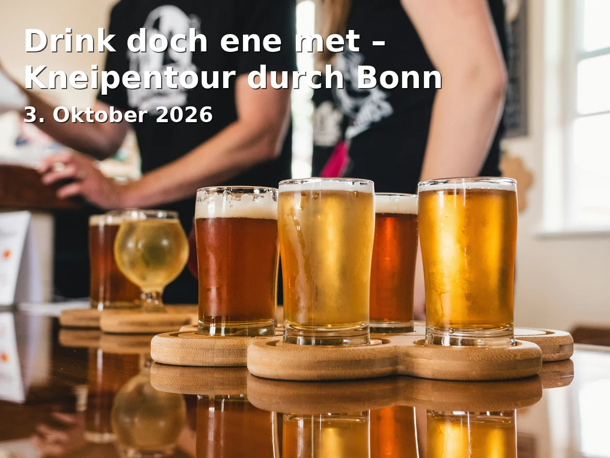 Drink doch ene met – Kneipentour durch Bonn