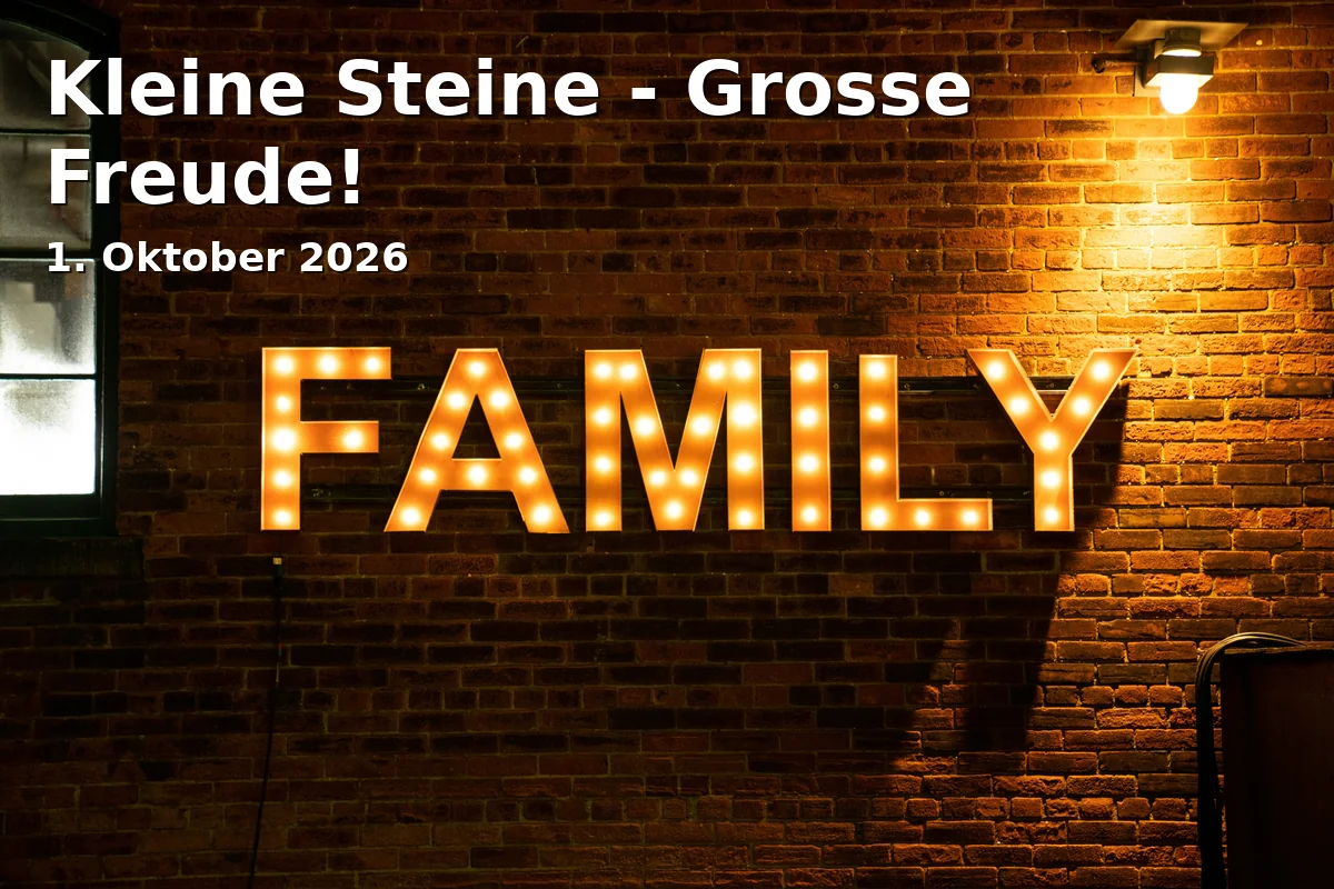 Event: Kleine Steine - Grosse Freude! in Innenstadt Aalen on 1. Oktober 2026