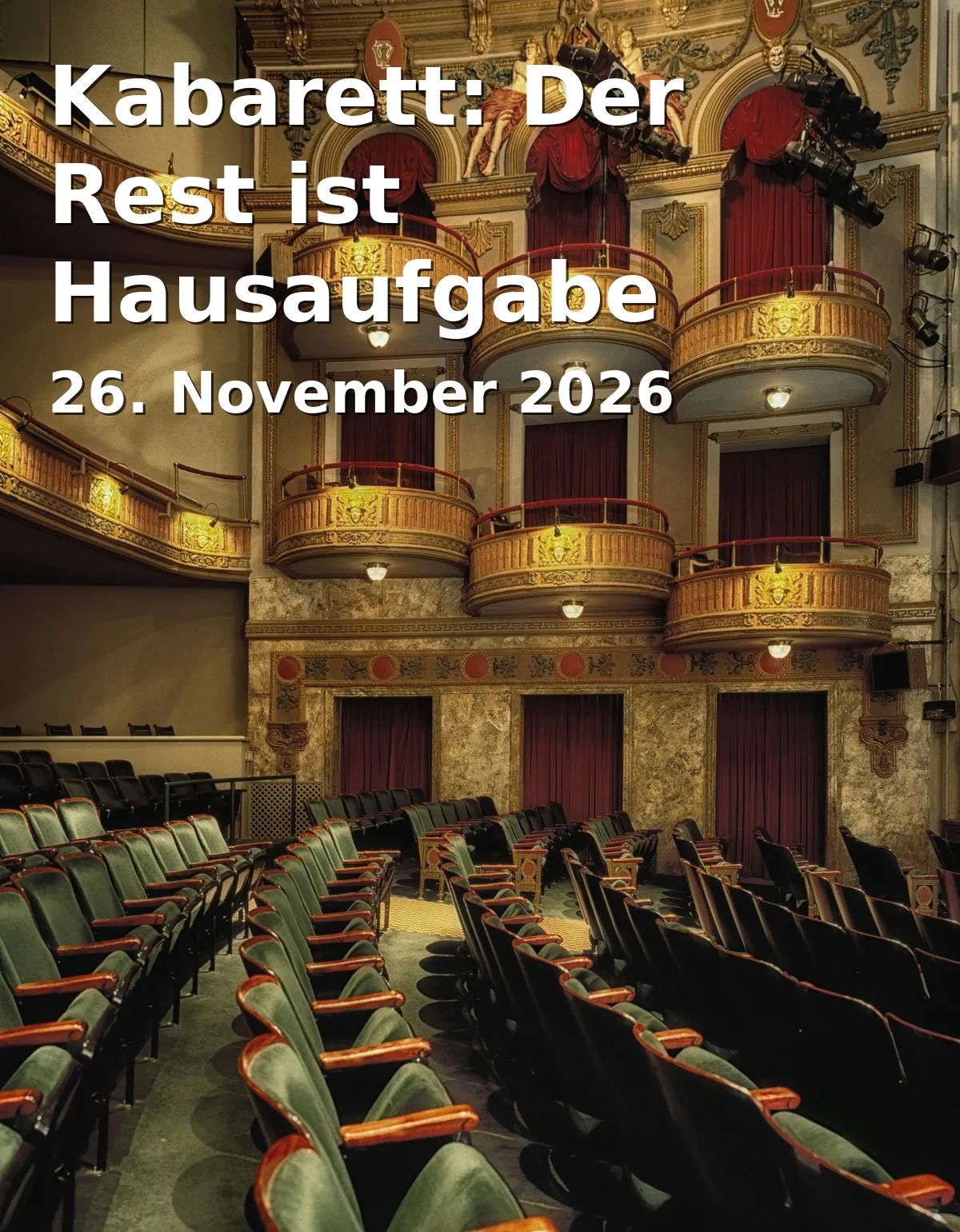 Event: Kabarett: Der Rest ist Hausaufgabe in Max-Reger-Halle, Dr.-Pfleger-Straße 17, 92637 Weiden on 26. November 2026