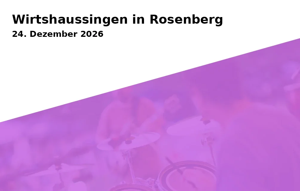 Event: Wirtshaussingen in Rosenberg