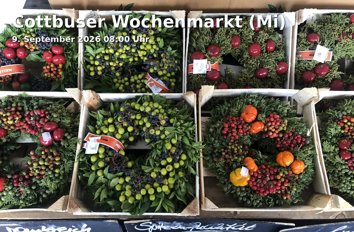 Event: Cottbuser Wochenmarkt (Mi)
