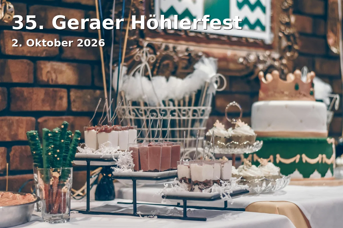 Event: 35. Geraer Höhlerfest in Innenstadt Gera, Innenstadt, 07545 Gera on 2. Oktober 2026