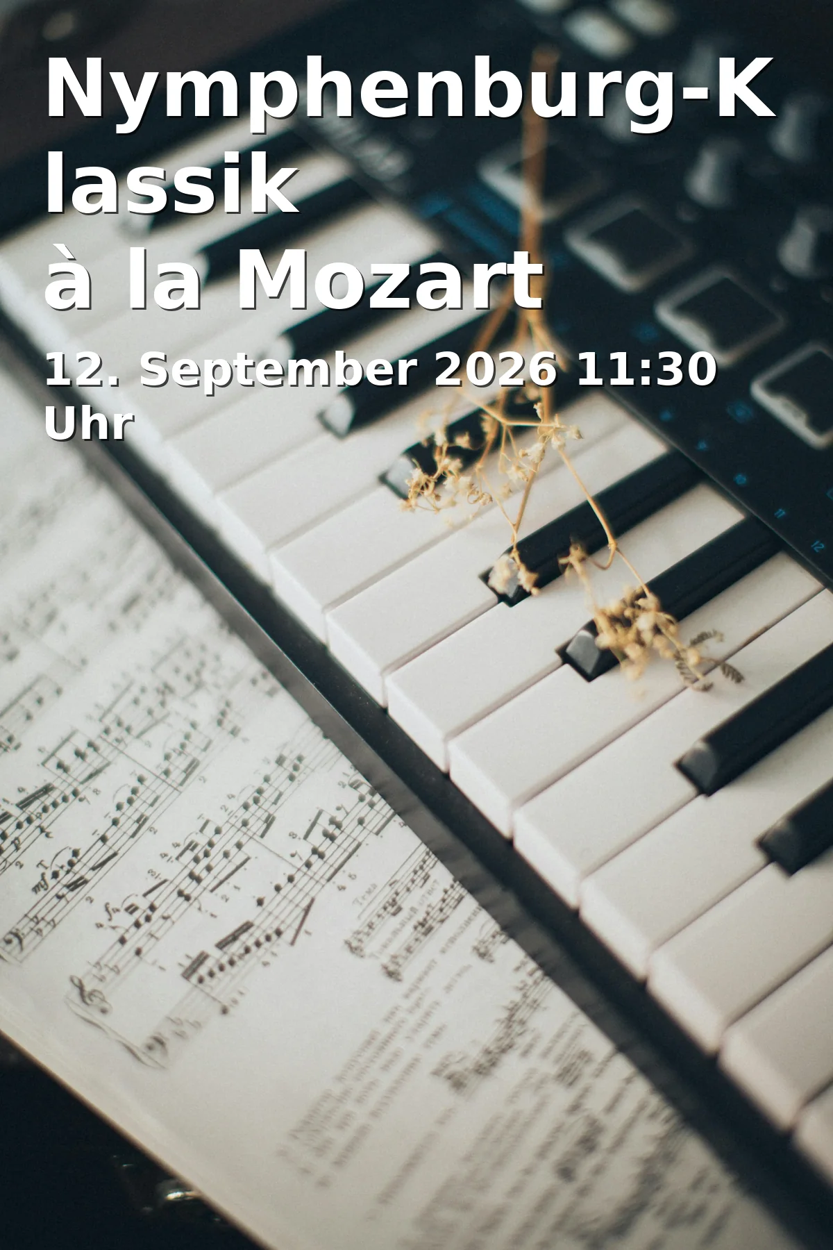 Event: Nymphenburg-Klassik à la Mozart in Schloss Nymphenburg | Johannissaal im Schloss Nymphenburg, Schloss Nymphenburg, Eingang 19, 80638 München on 12. September 2026