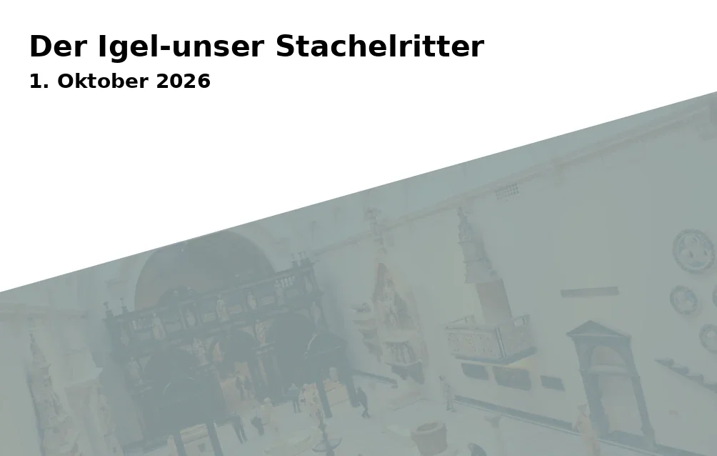 Event: Der Igel-unser Stachelritter in Rathausplatz 1, 82205 Gilching, Deutschland on 1. Oktober 2026