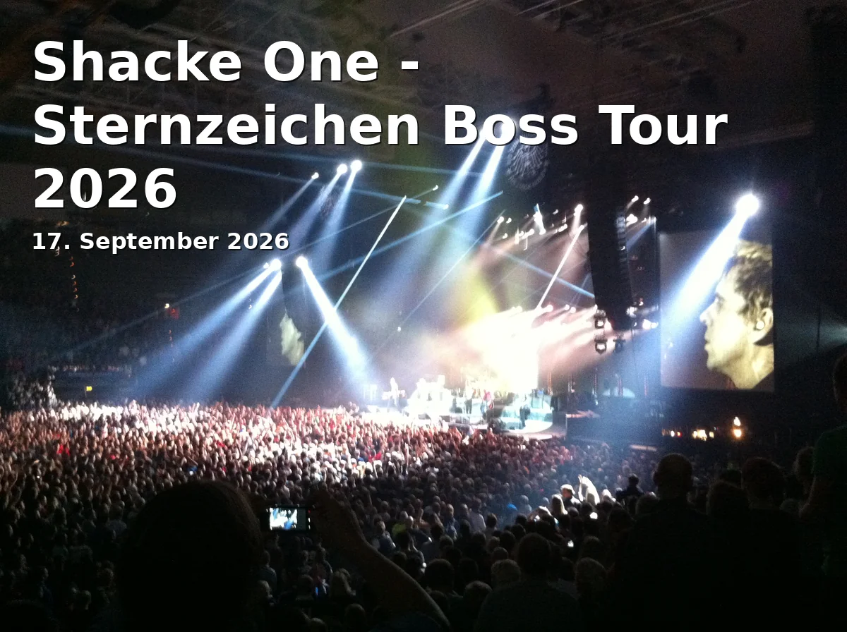 Event: Shacke One - Star Sign Boss Tour 2026