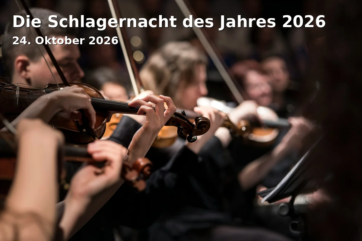 Event: Die Schlagernacht des Jahres 2026 in Messe Erfurt, Gothaer Str. 34, 99094 Erfurt on 24. Oktober 2026