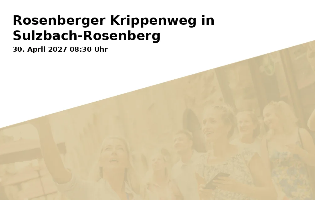 Event: Rosenberger Nativity Trail in Sulzbach-Rosenberg