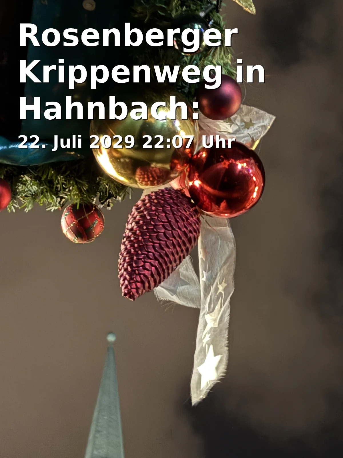 Event: Rosenberger Krippenweg in Hahnbach: Besinnlicher Rundweg durch den Marktkern