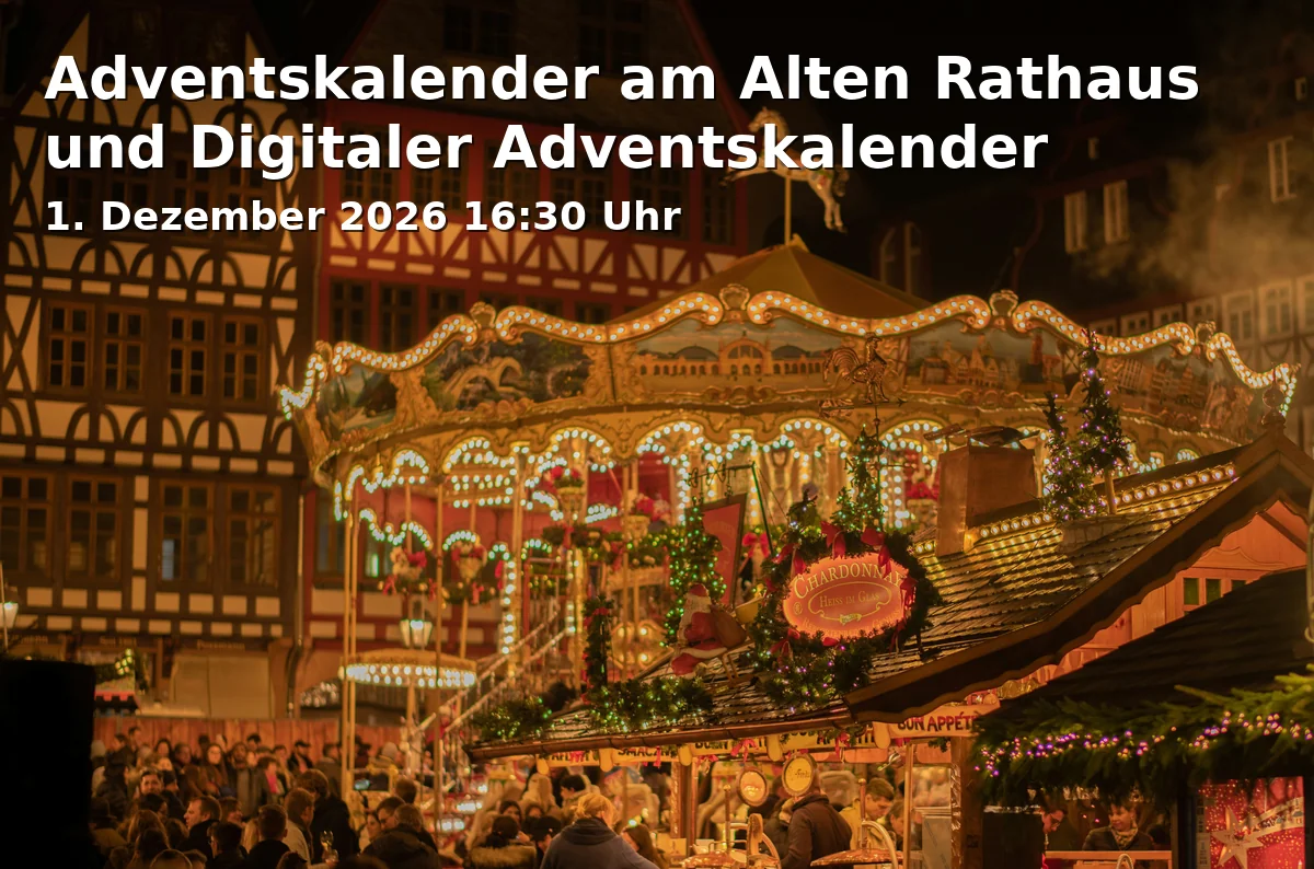 Event: Adventskalender am Alten Rathaus und Digitaler Adventskalender in Oberer Markt 1, 92637 Weiden i.d.OPf. on 1. Dezember 2026