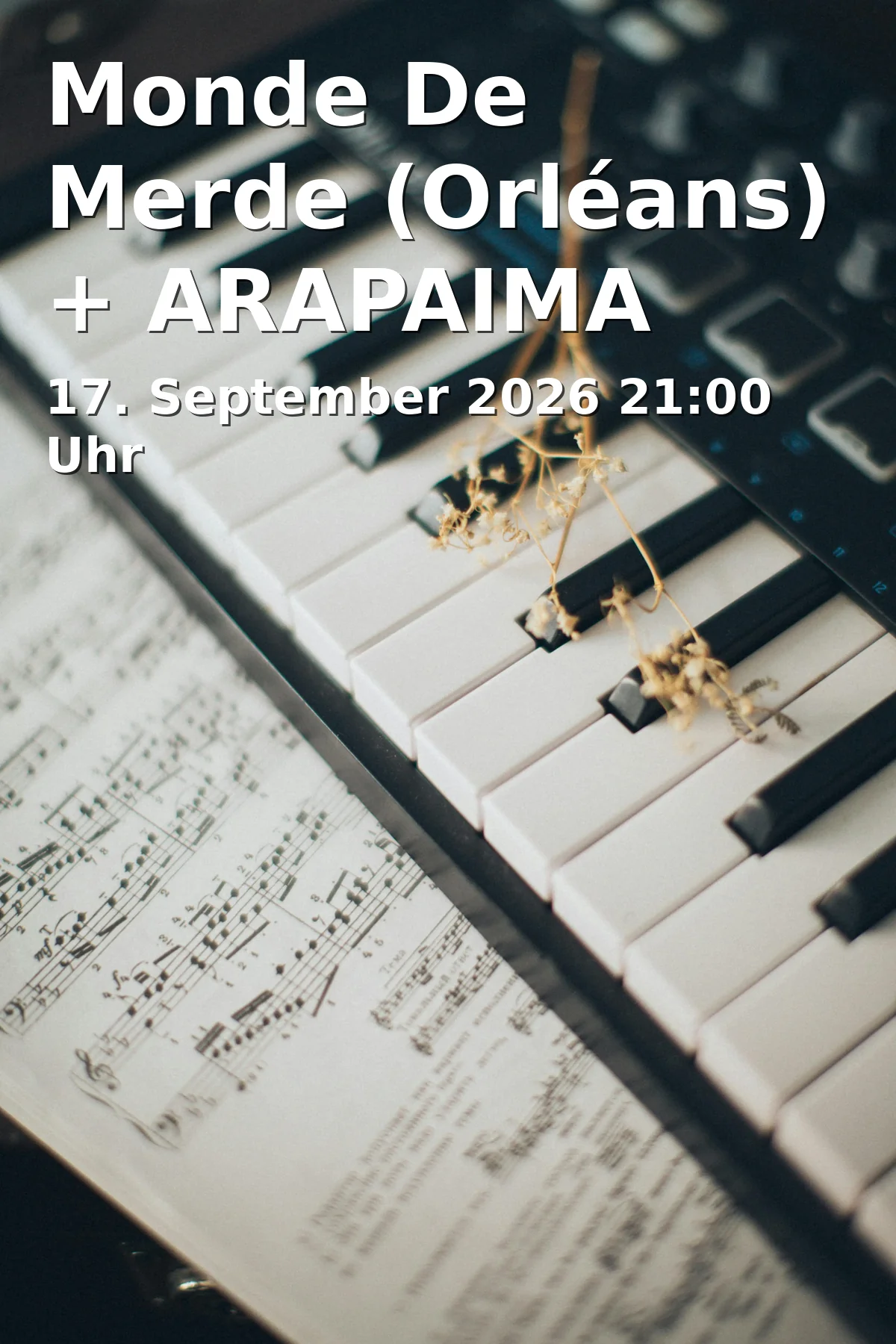 Event: Monde De Merde (Orléans) + ARAPAIMA (Nürnberg) in kunstkeller o27, Ottostraße 27, 90762 Fürth on 17. September 2026