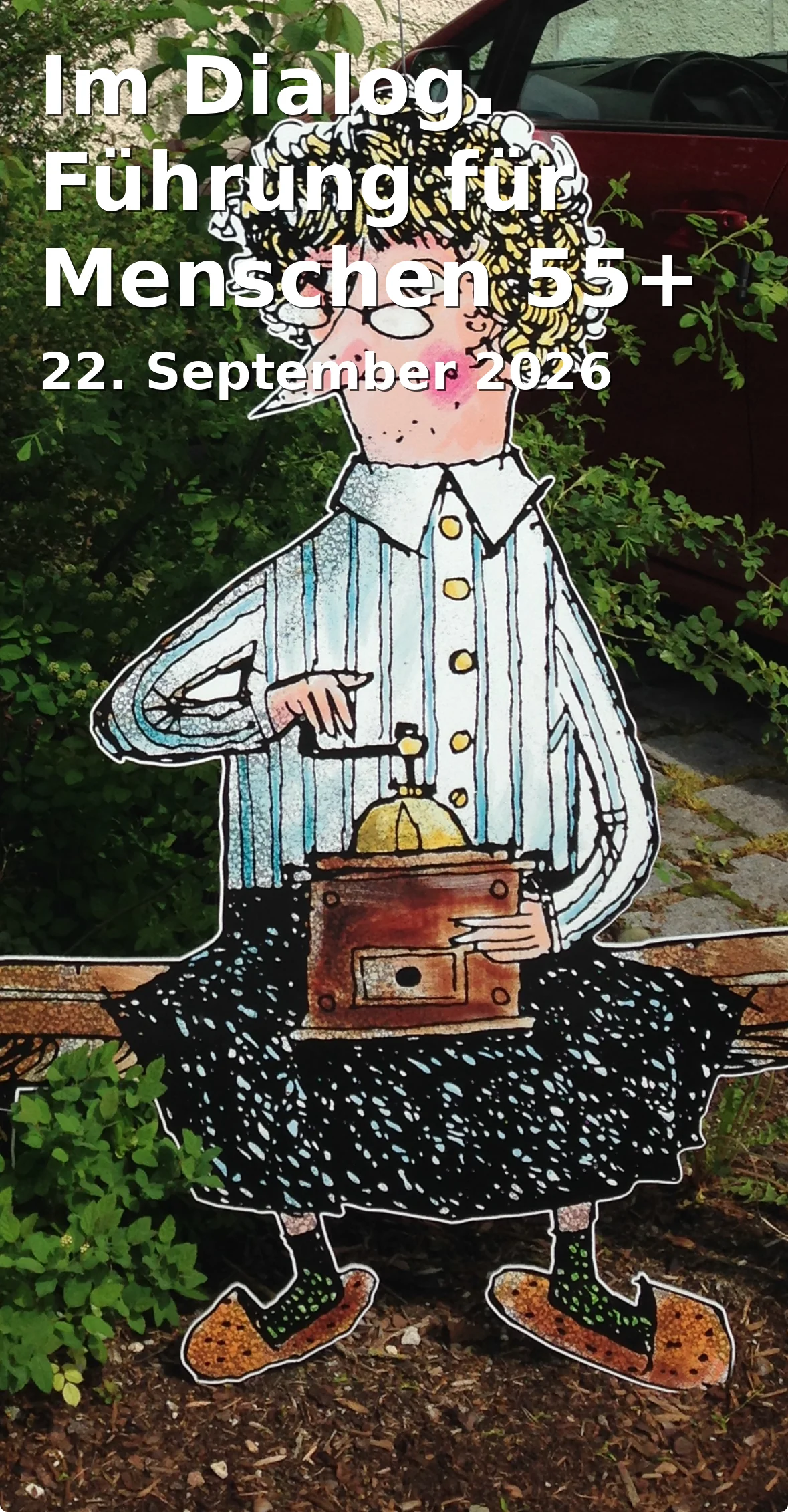 Event: Im Dialog. Führung für Menschen 55+ in kunst galerie fürthKönigsplatz 190762 Fürth0911 / 9741690galerie@fuerth.dehttp://www.kunst-galerie-fuerth.de on 22. September 2026