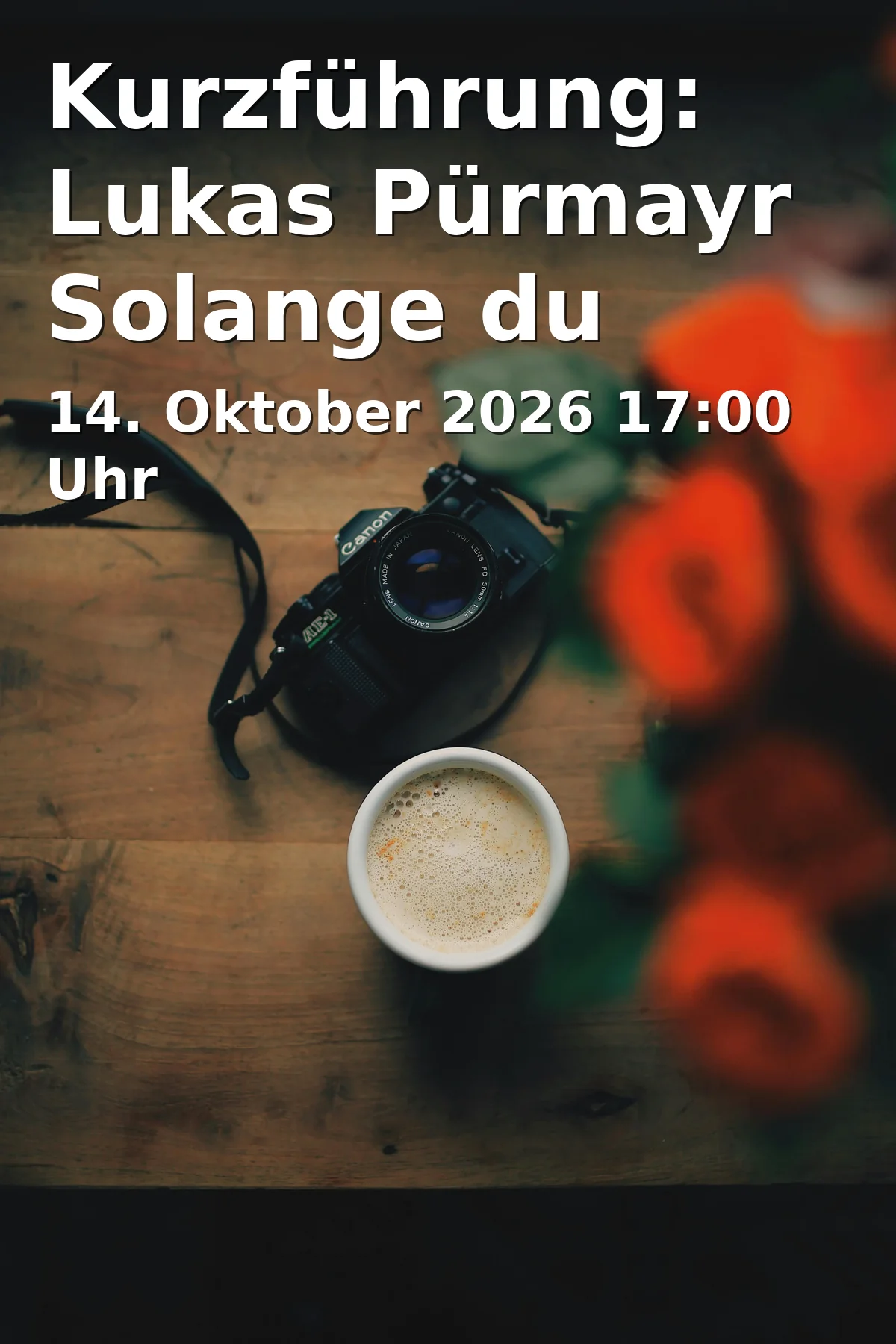 Event: Kurzführung: Lukas Pürmayr Solange du bleibst in kunst galerie fürth, Königsplatz 1, 90762 Fürth on 14. Oktober 2026