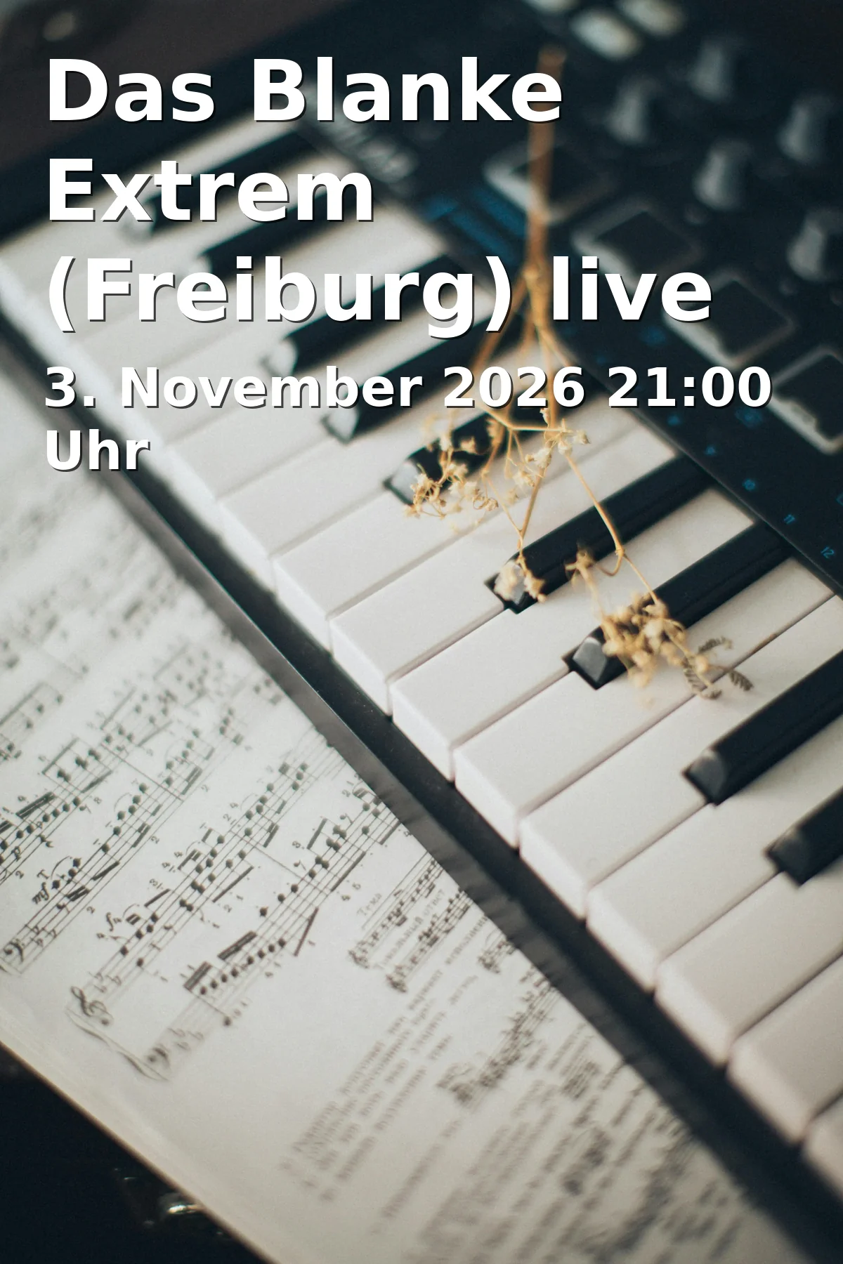 Event: Das Blanke Extrem (Freiburg) live in Fürth in kunstkeller o27, Ottostraße 27, 90762 Fürth on 3. November 2026