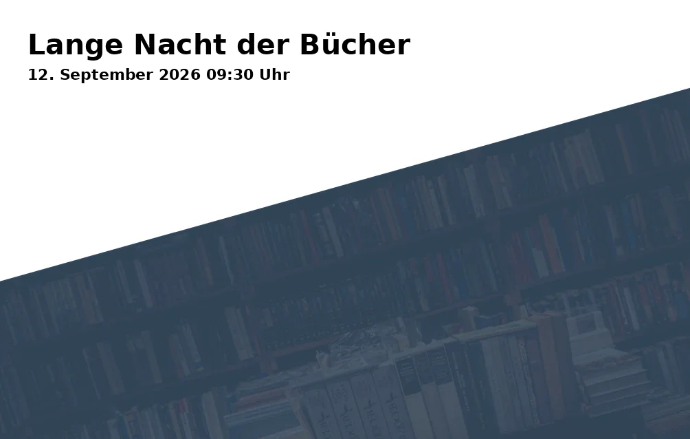 Event: Lange Nacht der Bücher in Buchhandlung Fabula e.K., Ledererzeile 23, 83512 Wasserburg am Inn on 12. September 2026