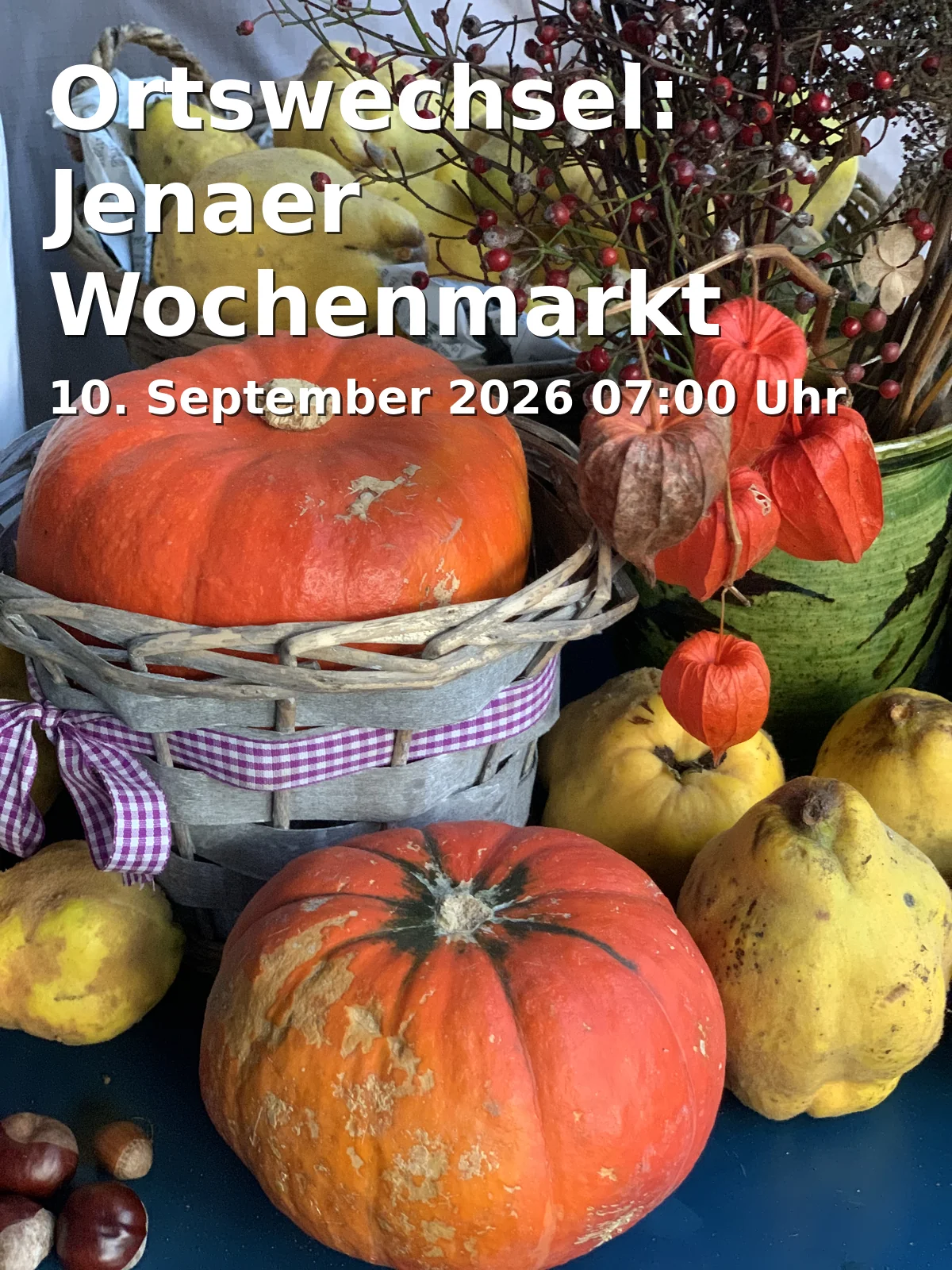 Ortswechsel: Jenaer Wochenmarkt