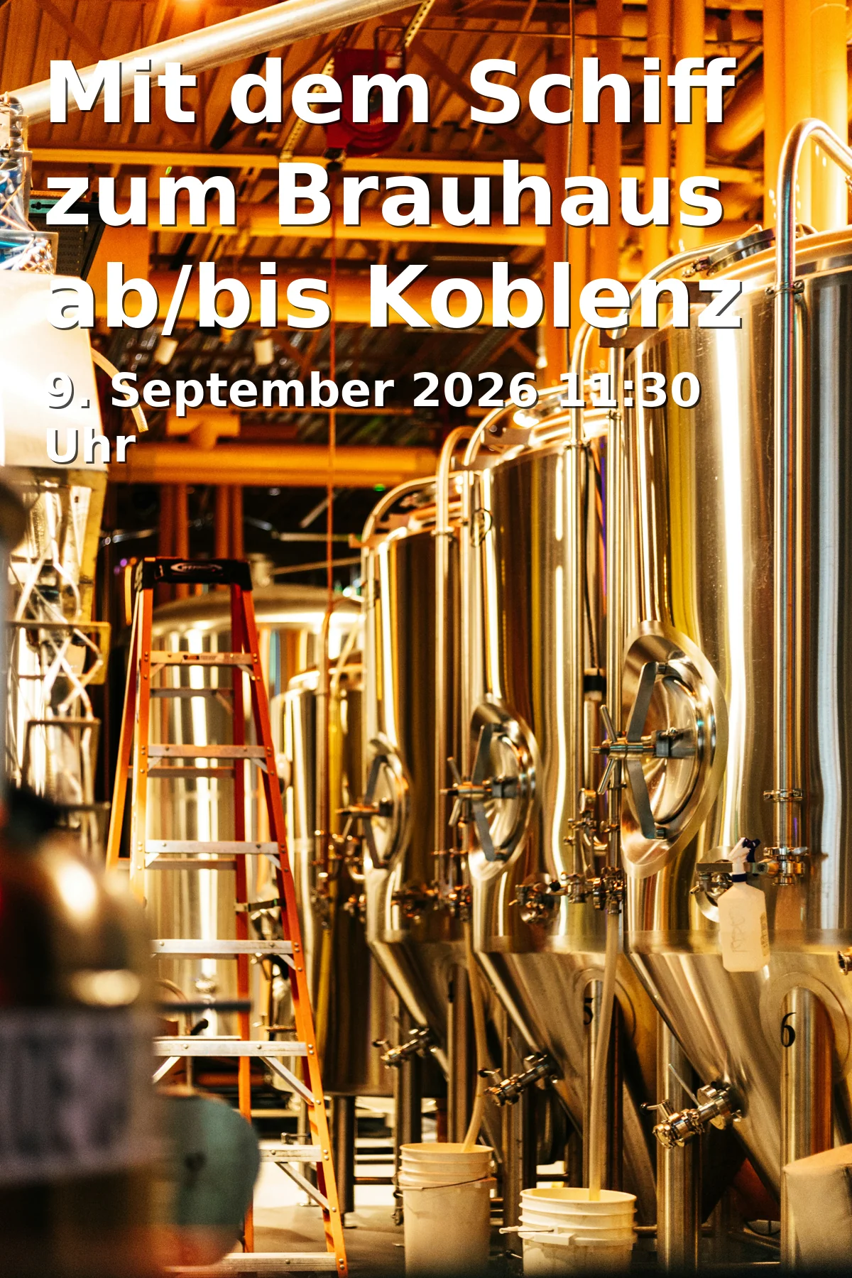 Mit dem Schiff zum Brauhaus ab/bis Koblenz