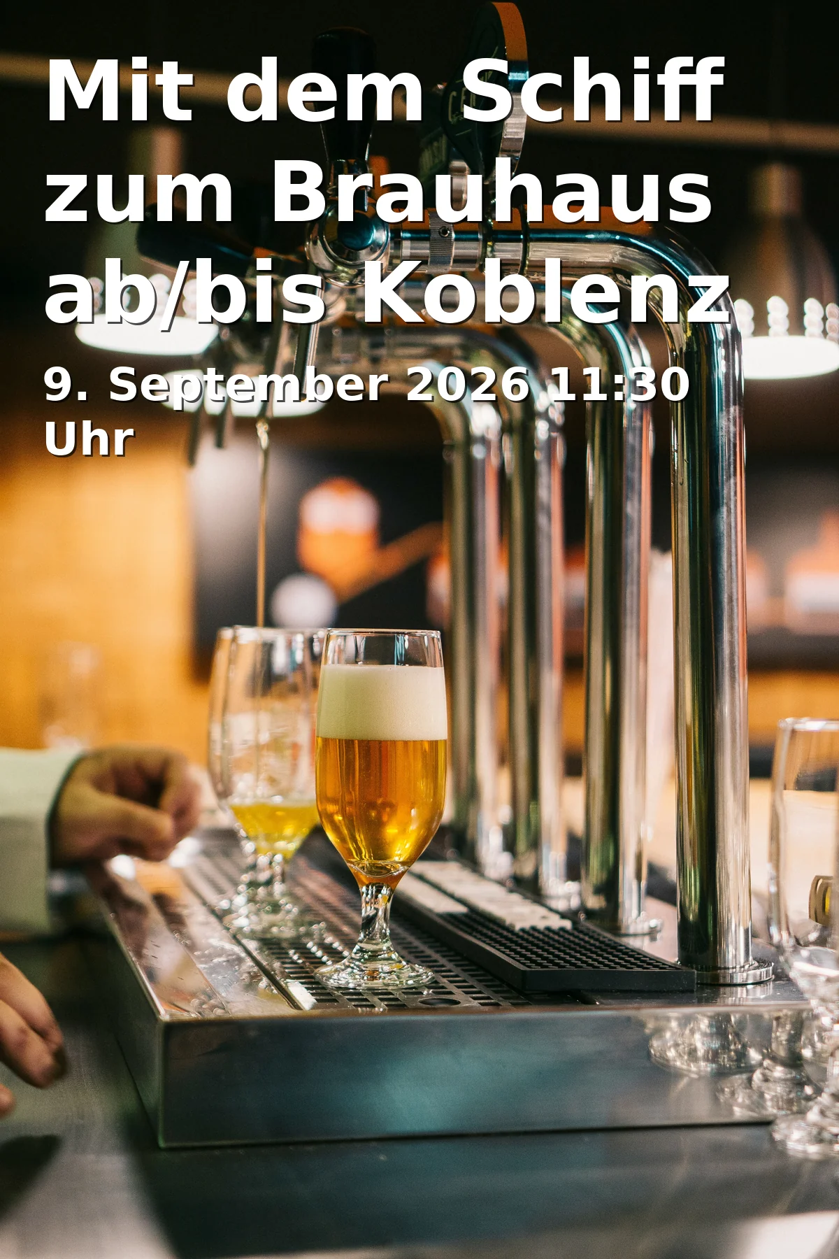 Mit dem Schiff zum Brauhaus ab/bis Koblenz