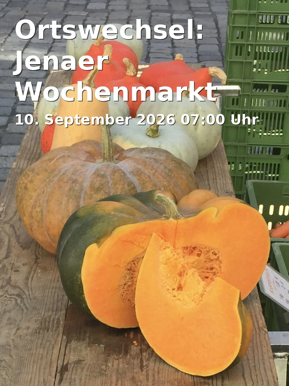 Ortswechsel: Jenaer Wochenmarkt