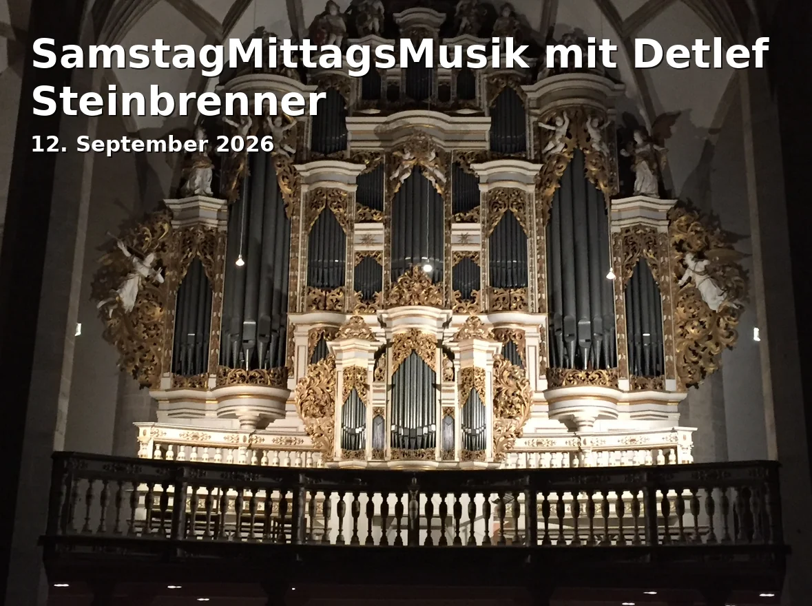 Event: SamstagMittagsMusik mit Detlef Steinbrenner in Mariendom Hildesheim, Domhof 18-21, 31134 Hildesheim on 12. September 2026