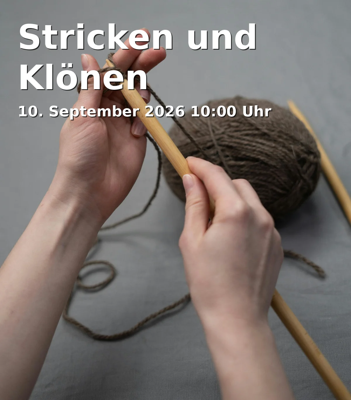 Stricken und Klönen