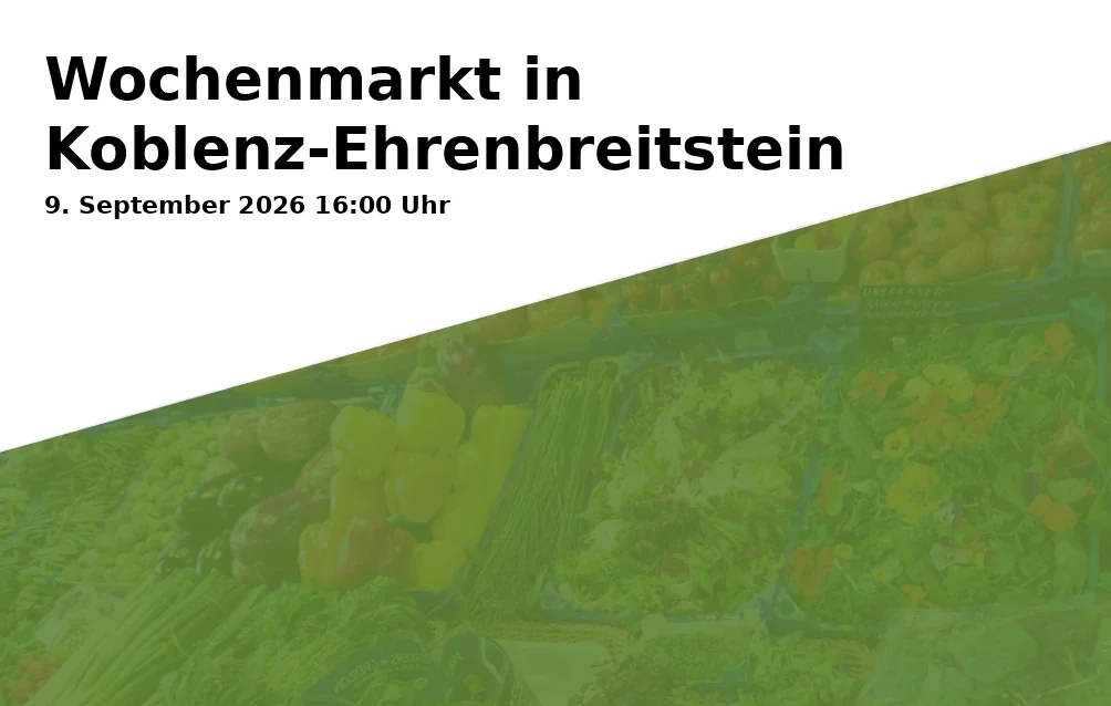 Wochenmarkt in Koblenz-Ehrenbreitstein