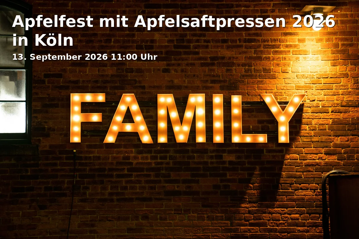 Event: Apfelfest mit Apfelsaftpressen 2026 in Köln