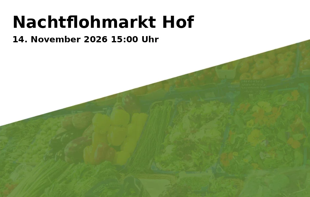 Event: Nachtflohmarkt Hof
