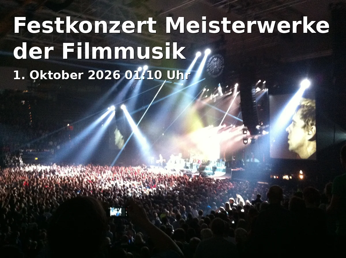 Event: Festkonzert Meisterwerke der Filmmusik in Kultur- und Kongresszentrum Gera, Schloßstraße 1, 07545 Gera on 1. Oktober 2026