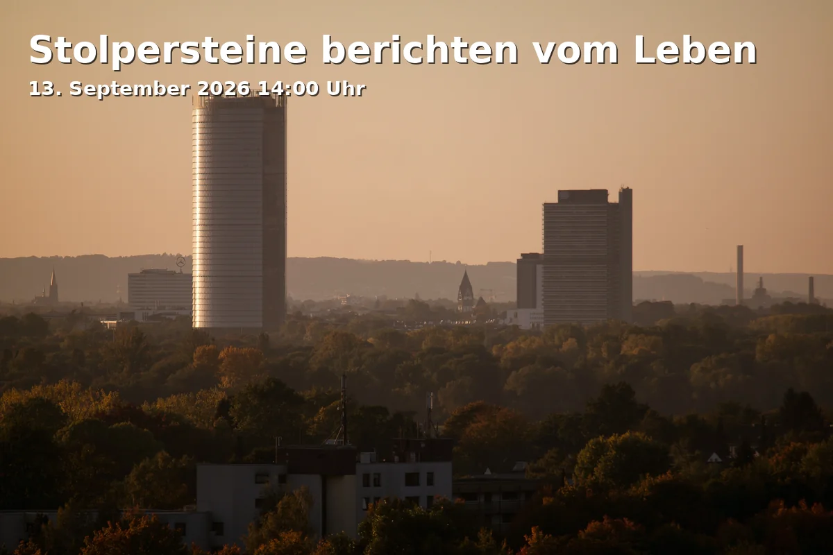 Event: Stolpersteine berichten vom Leben