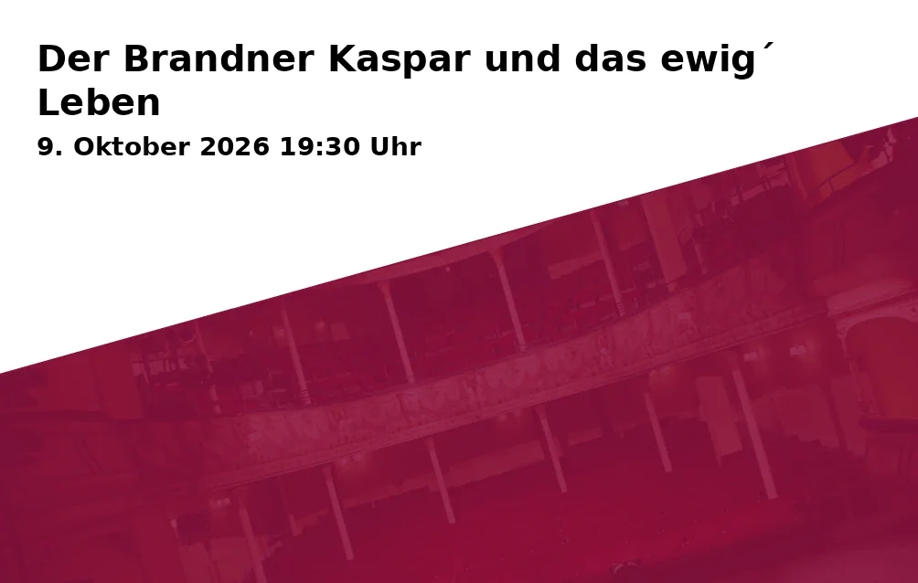 Event: Der Brandner Kaspar und das ewig´ Leben in Augsburger Puppenkiste, Spitalgasse 15, 86150 Augsburg on 9. Oktober 2026