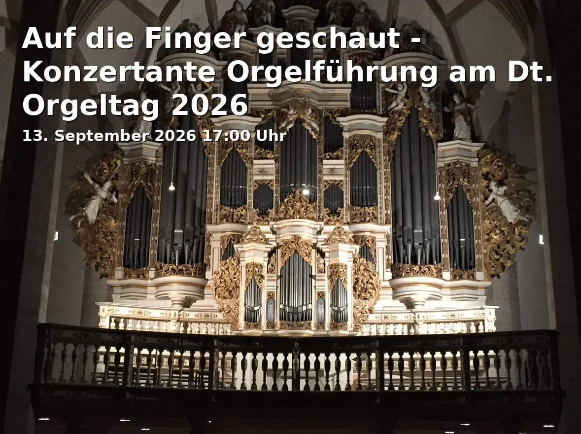 Event: Looking at the Fingers - Concert Organ Tour on German Organ Day 2026