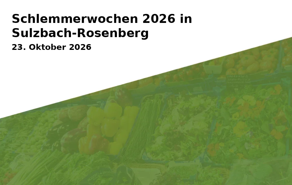 Event: Schlemmerwochen 2026 in Sulzbach-Rosenberg