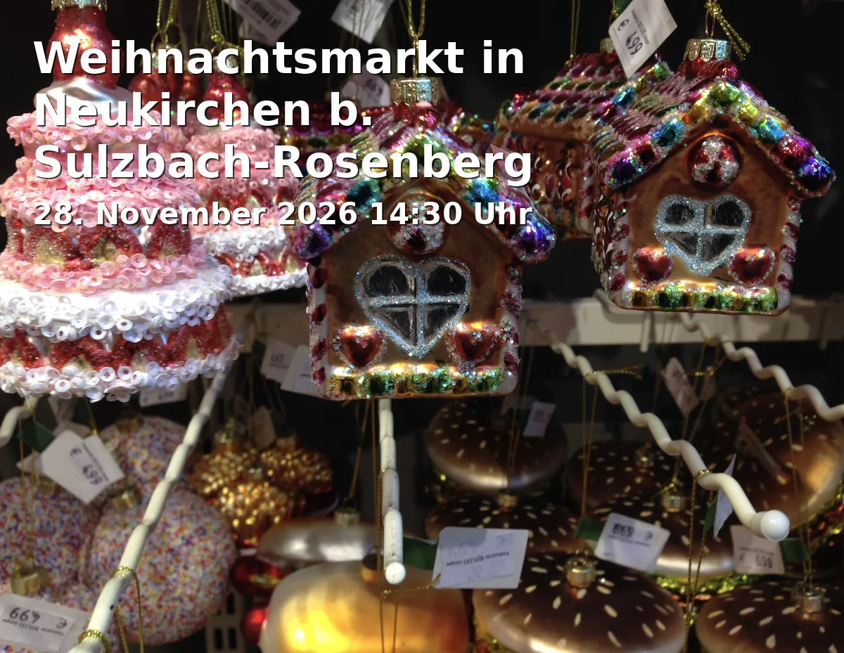 Event: Weihnachtsmarkt in Neukirchen b. Sulzbach-Rosenberg