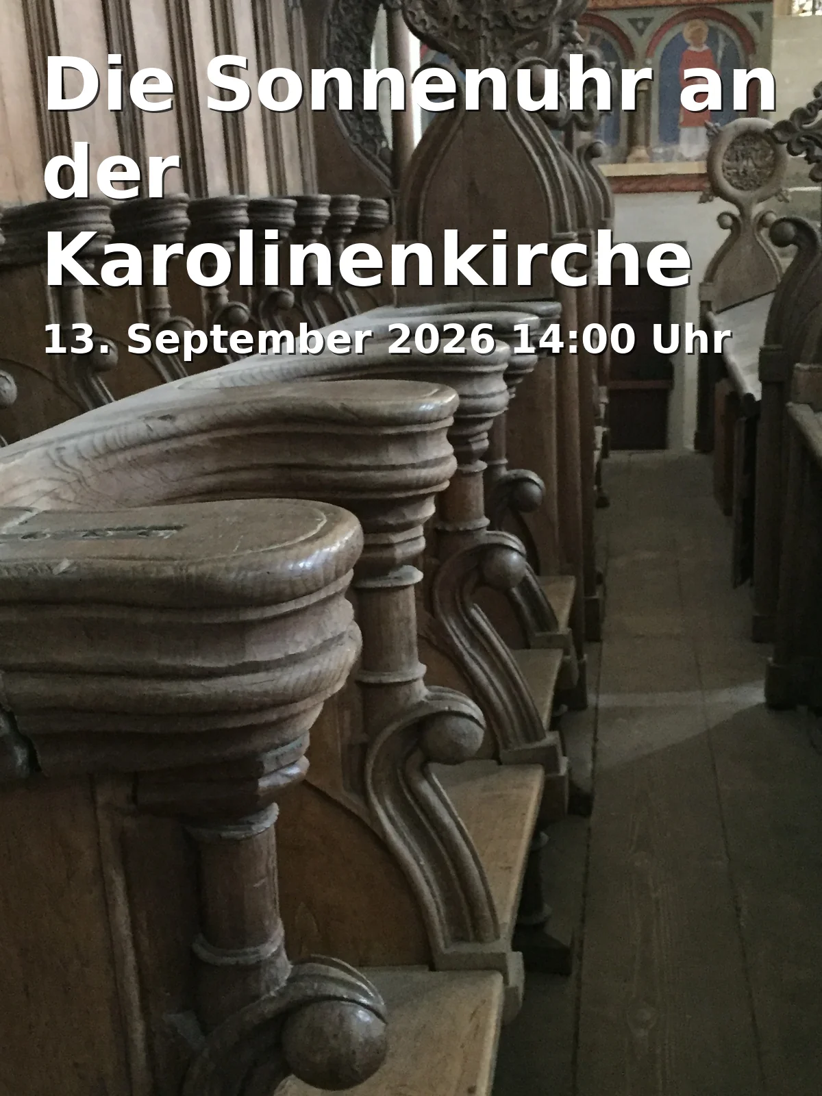 Event: Die Sonnenuhr an der Karolinenkirche und weitere in der Region in Karolinenkirche, Karolinenplatz 1, 83109 Großkarolinenfeld on 13. September 2026