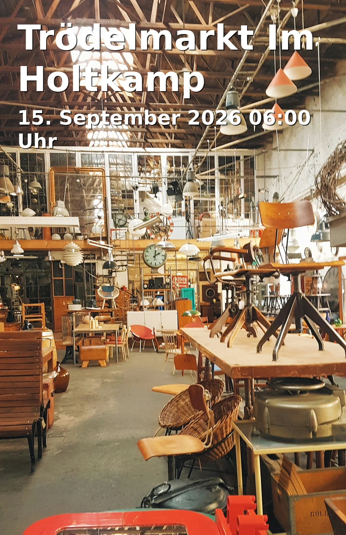 Event: Trödelmarkt Im Holtkamp in Sportanlage Hamborn 07, Westerwaldstraße 43, 47167 Duisburg on 15. September 2026