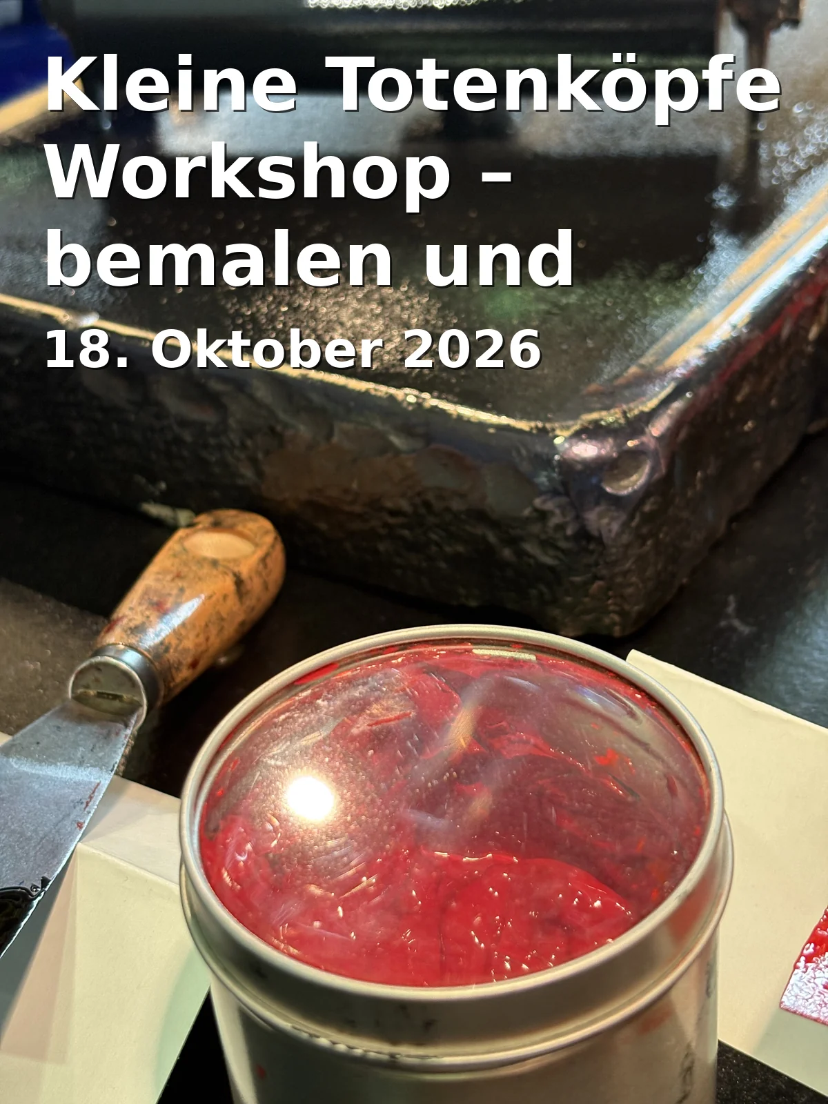 Event: Kleine Totenköpfe Workshop – bemalen und gestalten in Wellnesszentrum Dachau - Kreativraum, Musterstraße 5, 85221 Dachau on 18. Oktober 2026