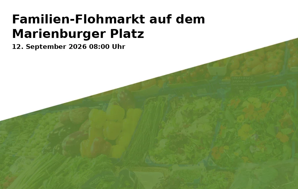 Event: Familien-Flohmarkt auf dem Marienburger Platz