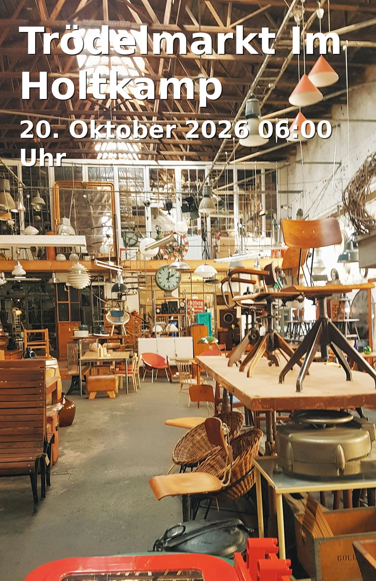 Event: Trödelmarkt Im Holtkamp in Sportanlage Hamborn 07, Westerwaldstraße 43, 47167 Duisburg on 20. Oktober 2026