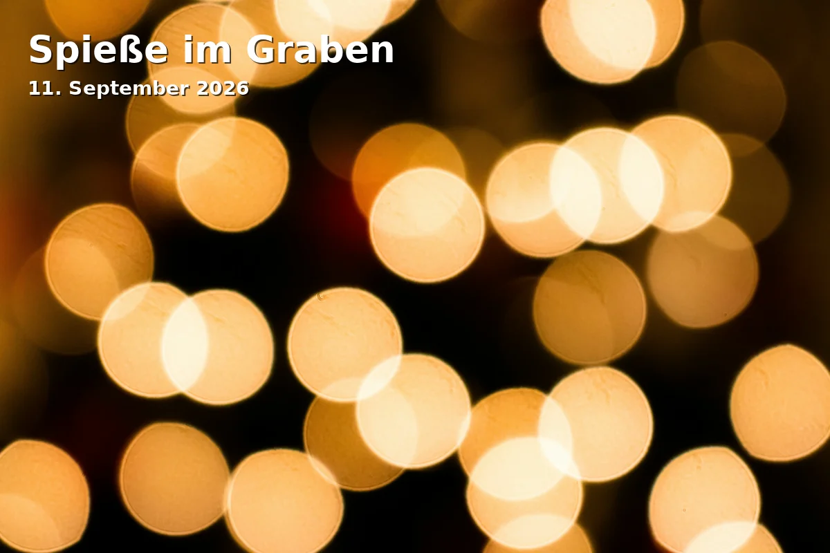 Spieße im Graben