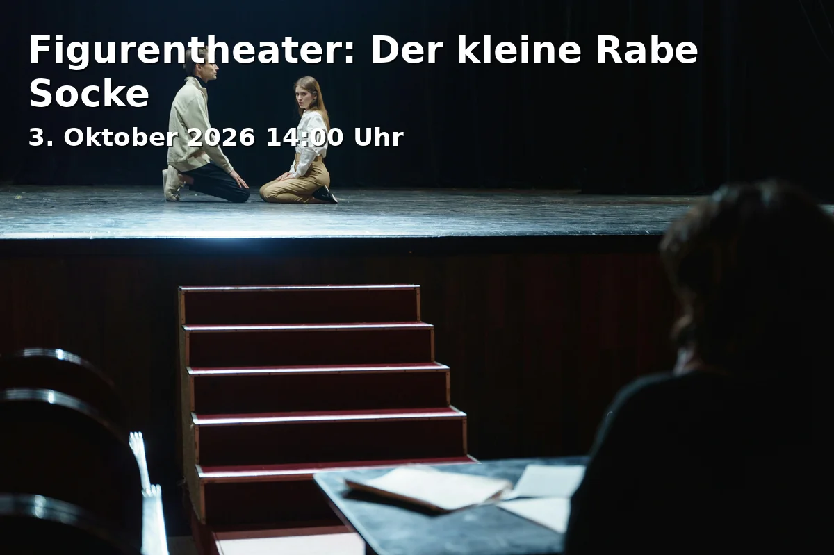 Event: Figurentheater: Der kleine Rabe Socke in DAS ZENTRUM - Internationales Jugendkulturzentrum Bayreuth e.V., Äußere Badstraße 7a, 95448 Bayreuth on 3. Oktober 2026