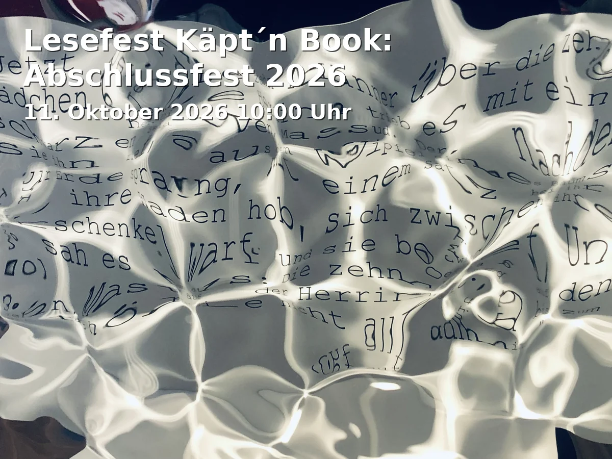 Event: Lesefest Käpt´n Book: Abschlussfest 2026 in Deutsches Museum Bonn, Ahrstraße 45, 53175 Bonn on 11. Oktober 2026
