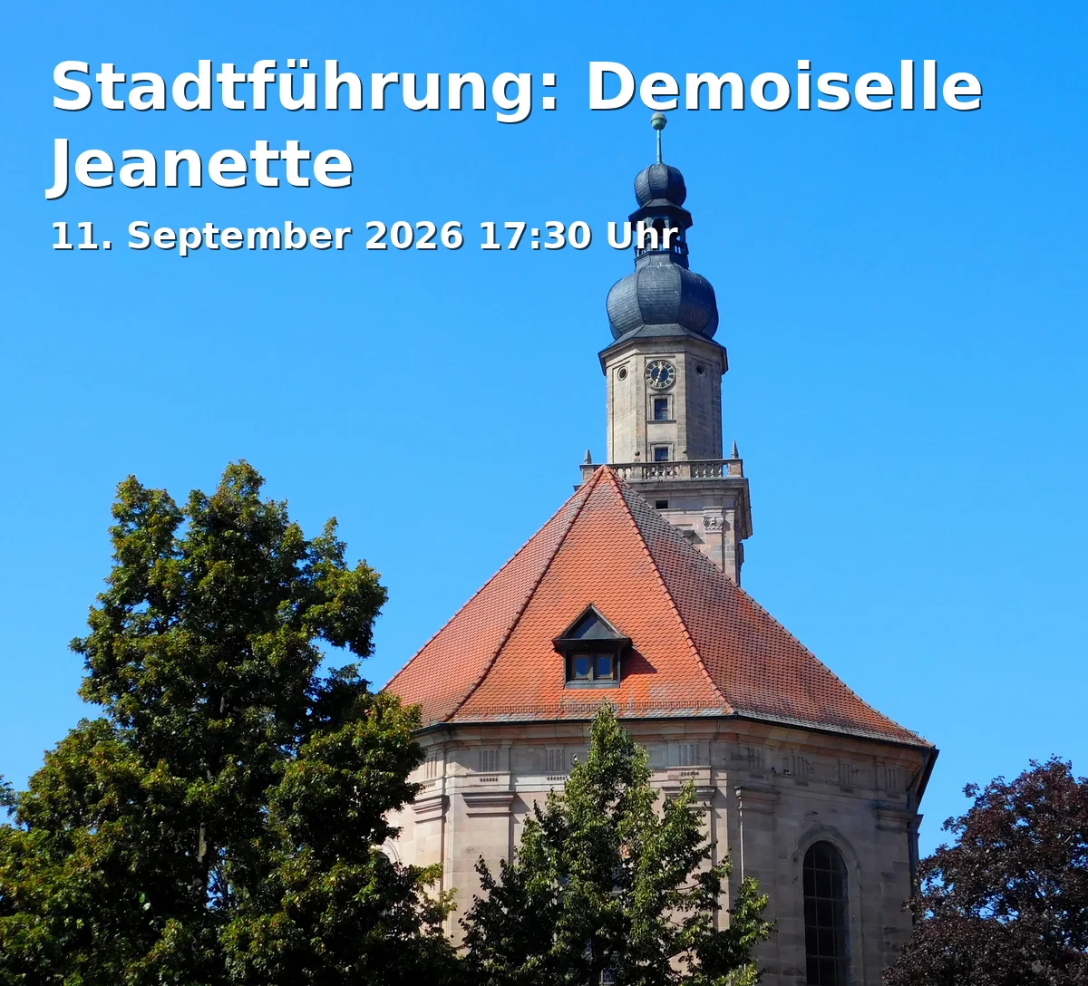 Event: Stadtführung: Demoiselle Jeanette in Paulibrunnen, Marktplatz, 91054 Erlangen on 11. September 2026